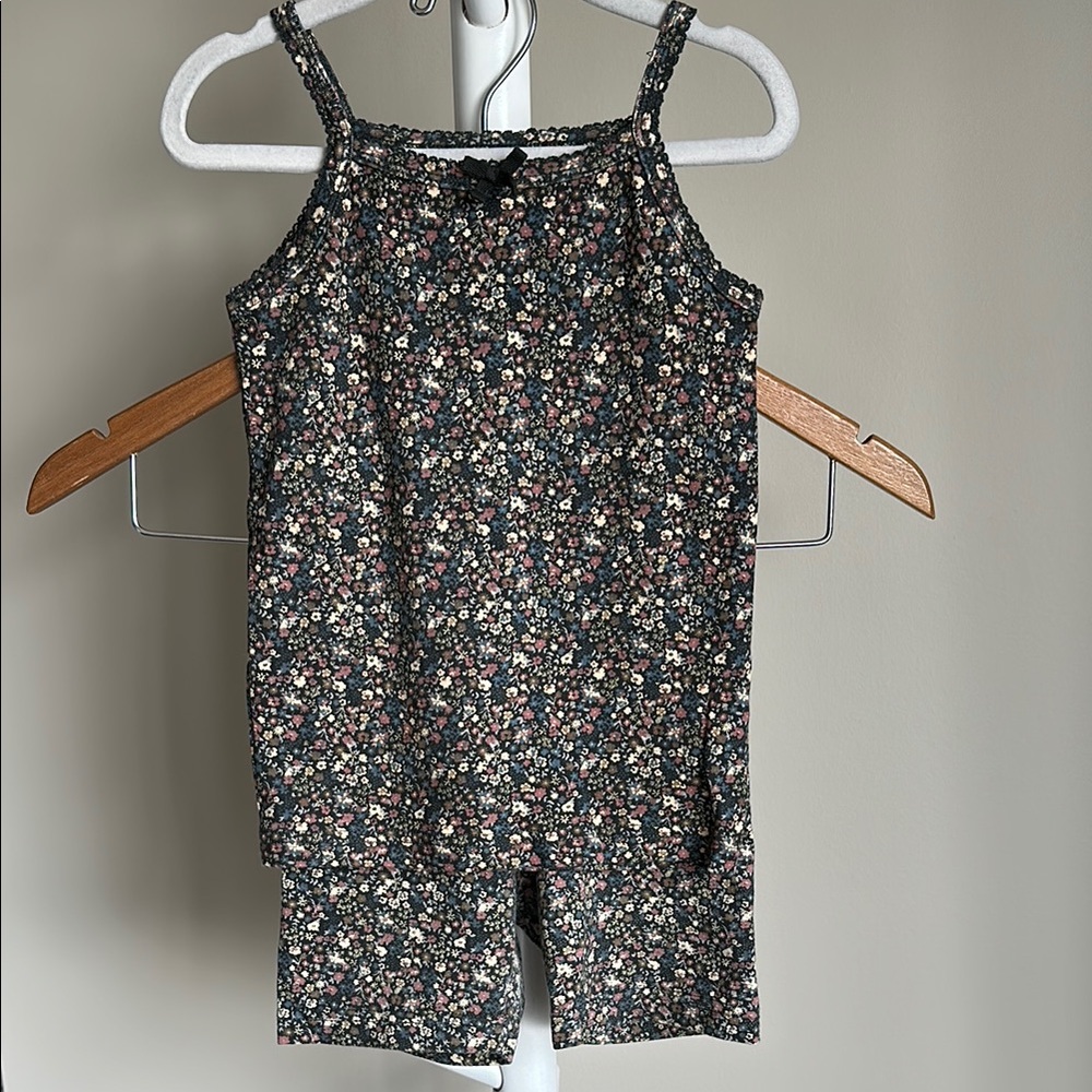 Jamie Kay Floral Singlet & Matching Bike Shorts